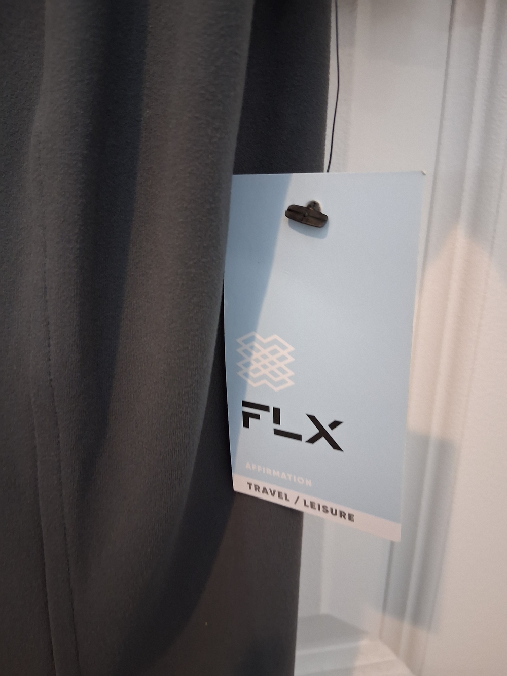FLX Affirmation Mock-Neck Short Sleeve Midi Dress in Gray - Picture 4 of 6